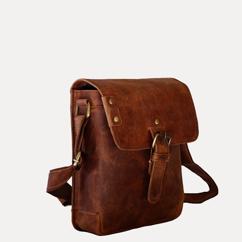 bolso pequeno hombre cuero sling